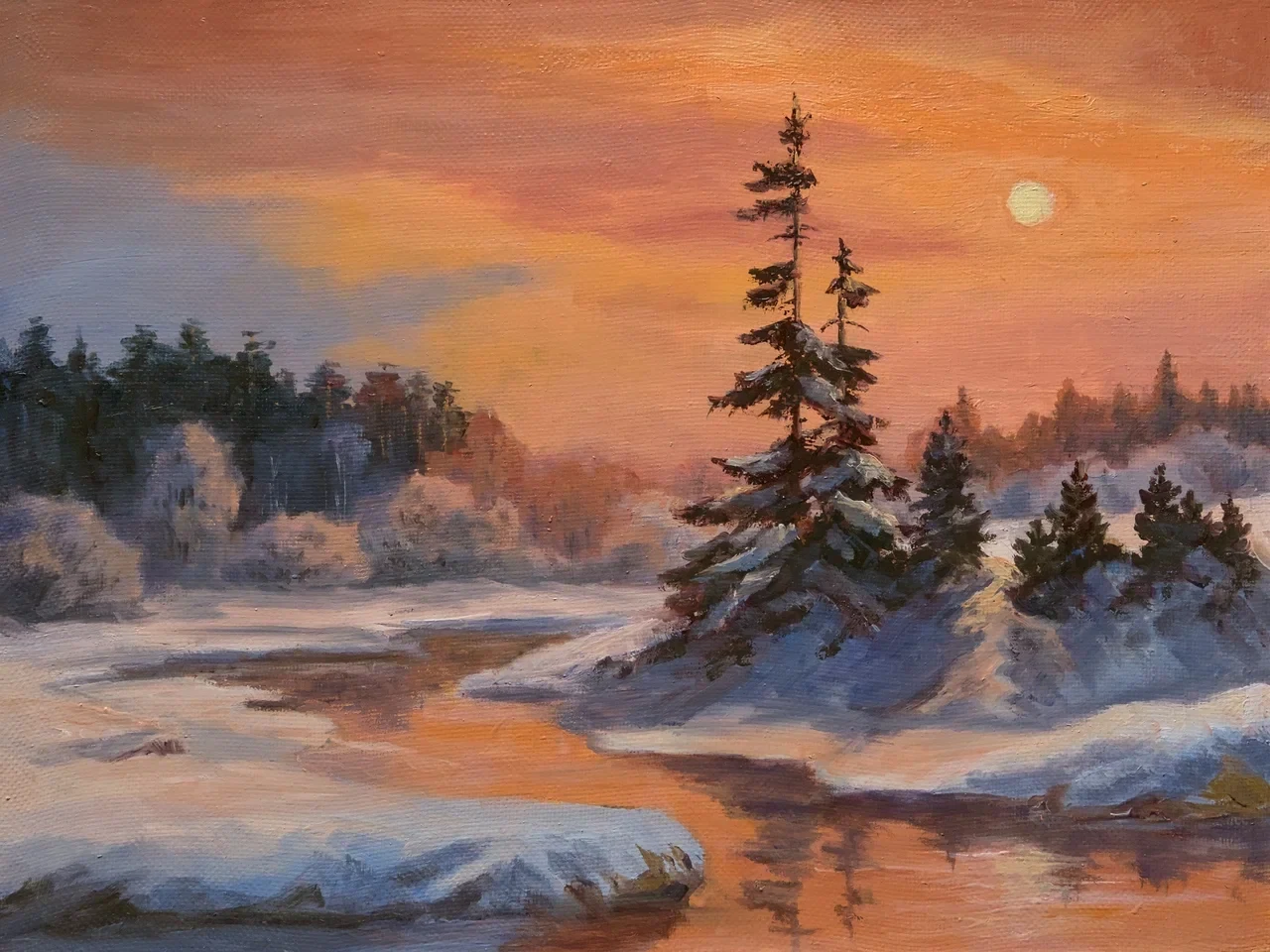 «Незамерзающий» холст, масло